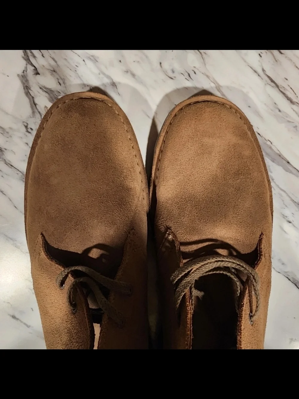 Clarks Men's Suede Like Boots in Brown Size Mens Size 13 Wide